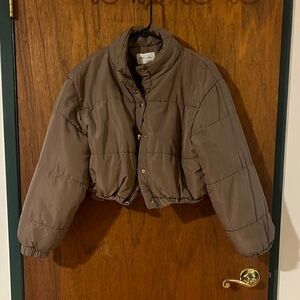 Active USA Chocolate Brown Puffer Jacket